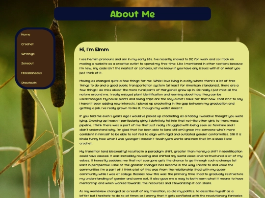 about-me screenshot