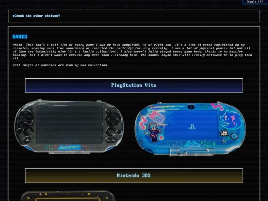 shelves/games-cabinet screenshot