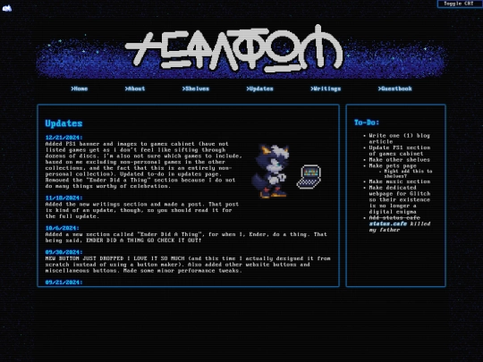 updates screenshot