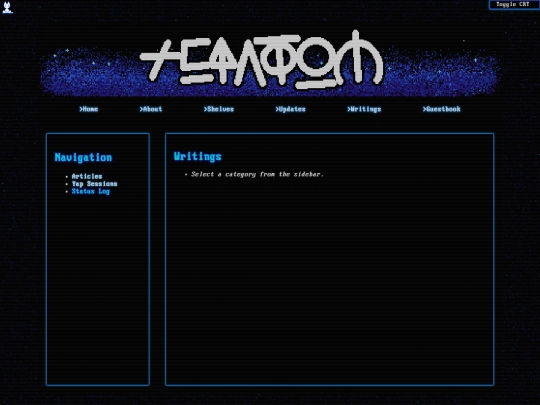 writings screenshot