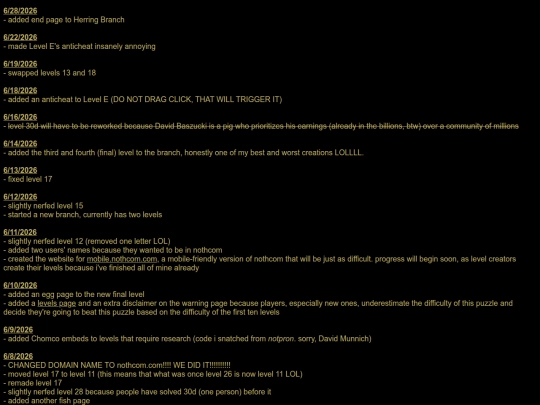changelog screenshot