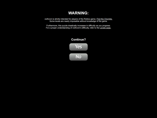 main/warning screenshot