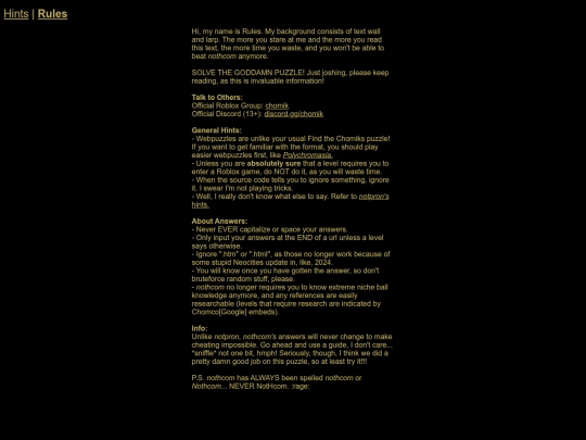 rules screenshot