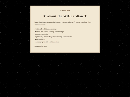aboutme screenshot