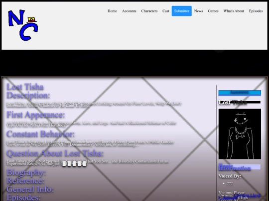 creepypasta/losttisha screenshot