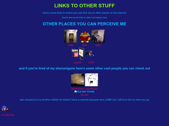 links screenshot