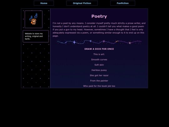 poetry screenshot