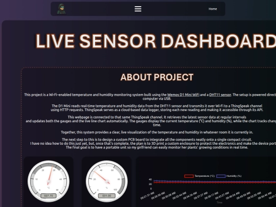 sensor screenshot