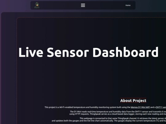 sensorMenu screenshot