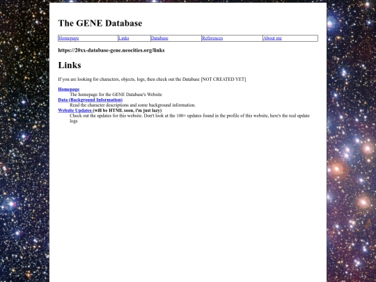 links screenshot