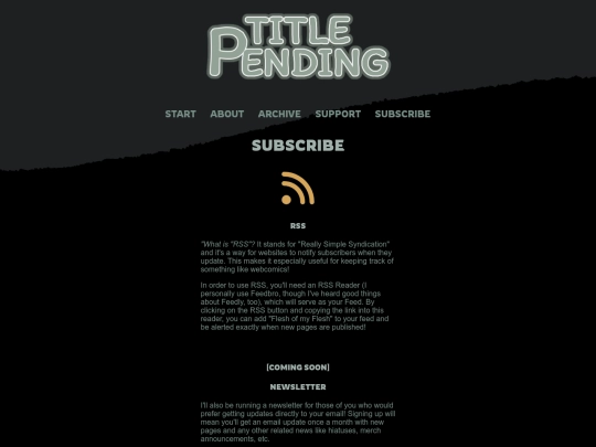 comic/subscribe screenshot