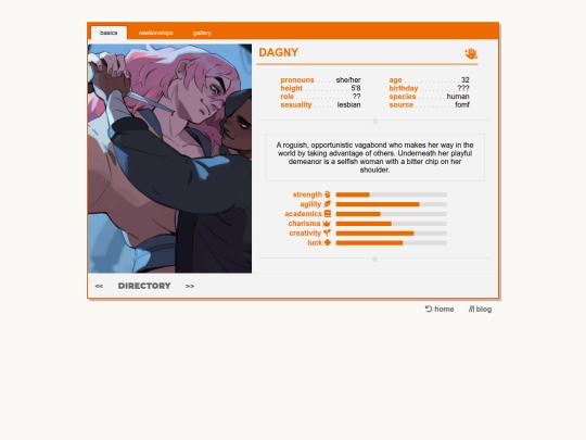 ocs/profiles/dagny screenshot