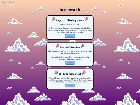 homework screenshot