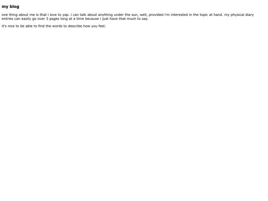 myblog screenshot