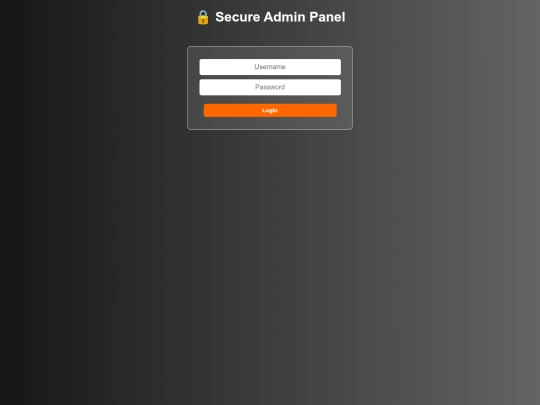 admin screenshot