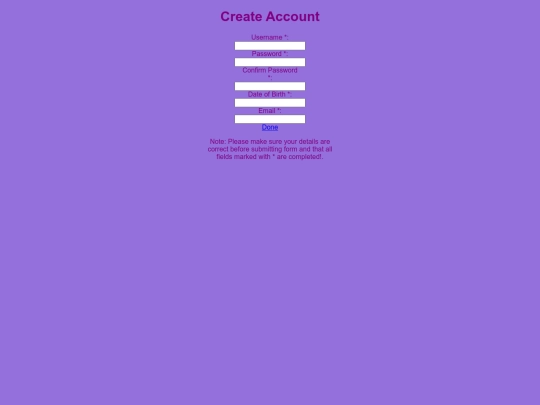 registration screenshot