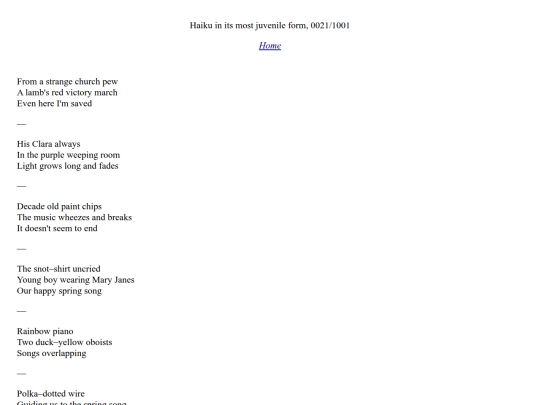 haiku screenshot
