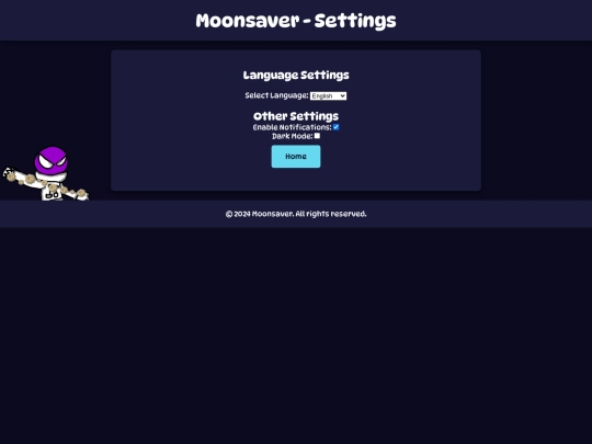 Settings screenshot