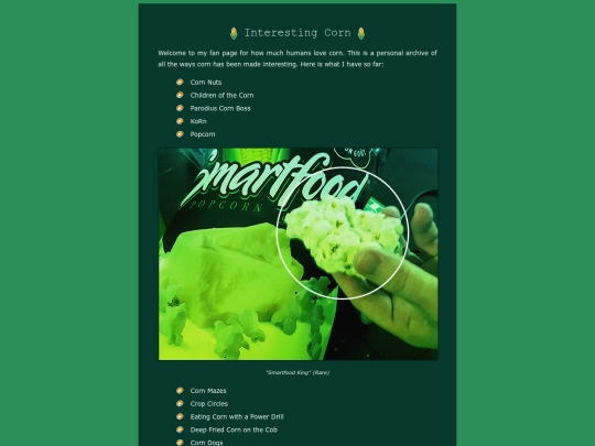 junk/corn screenshot