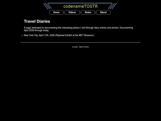 traveldiaries screenshot