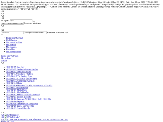 WEB_SITE_TORREJON INGA/Archivos/Monitores en Linio Perú screenshot