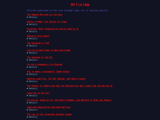 articles screenshot