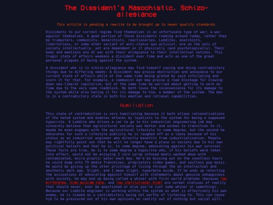 articles/the-dissidents-masochistic-schizo-allegience screenshot