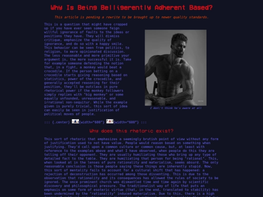 articles/whyisbeingbelligerentlyadherentbased screenshot
