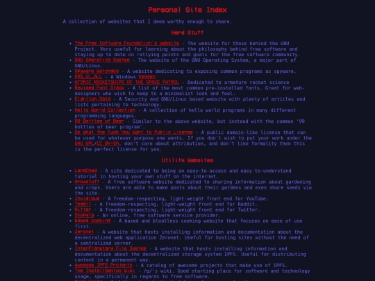 website-directory screenshot