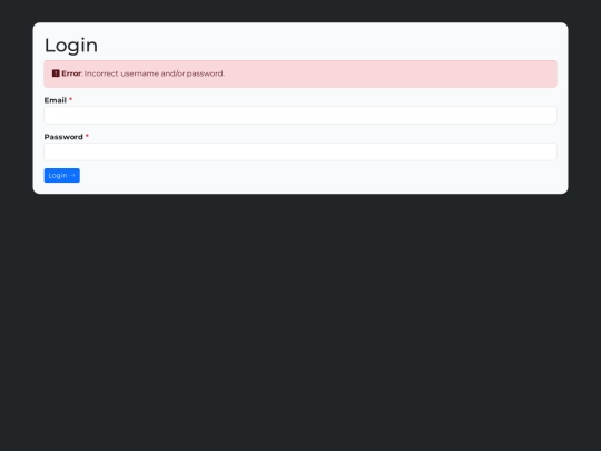 login-bootstrap screenshot