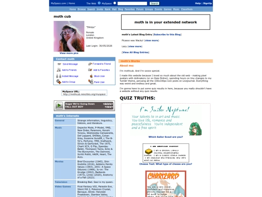myspace screenshot
