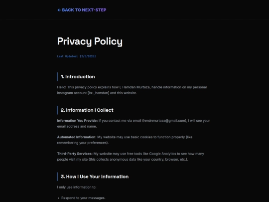 privacy screenshot