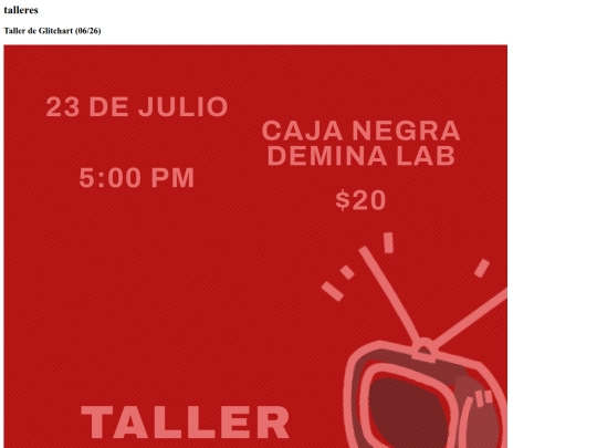 talleres screenshot