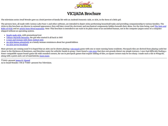 VICIBrochure screenshot