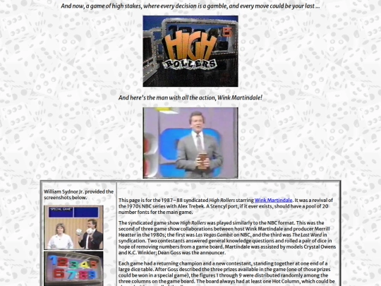 gameshow/HighRollers screenshot