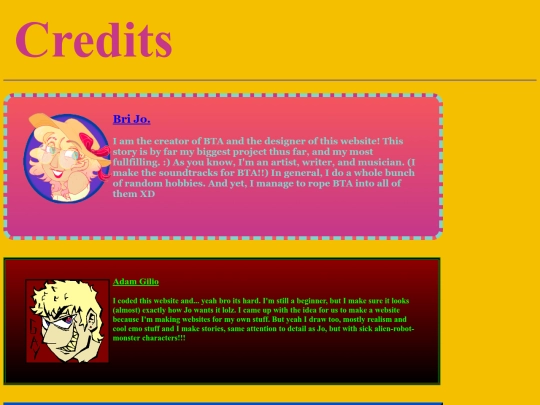 BTA/Credits screenshot