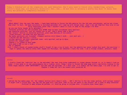 BTA/announcementswindow screenshot