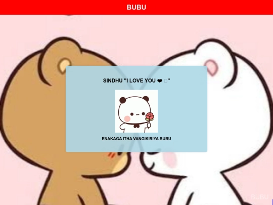 BUBU/love screenshot