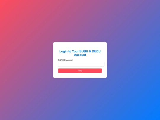 BUBU_/Login screenshot
