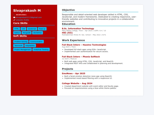Resume/Resume2 screenshot