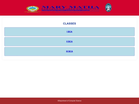 college web/classes/BCA/II/II-BCA screenshot