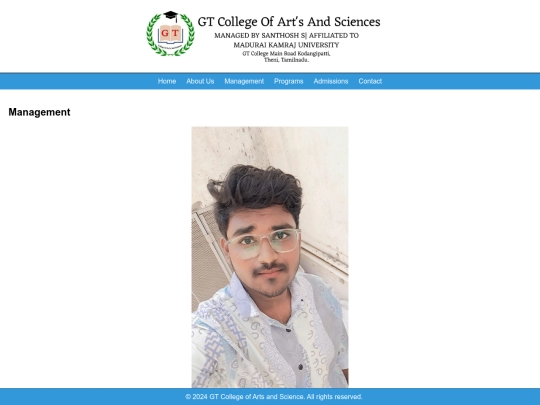 college/Management screenshot