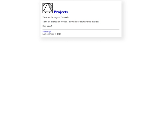 projects screenshot