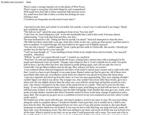 cowboy-fic-one screenshot