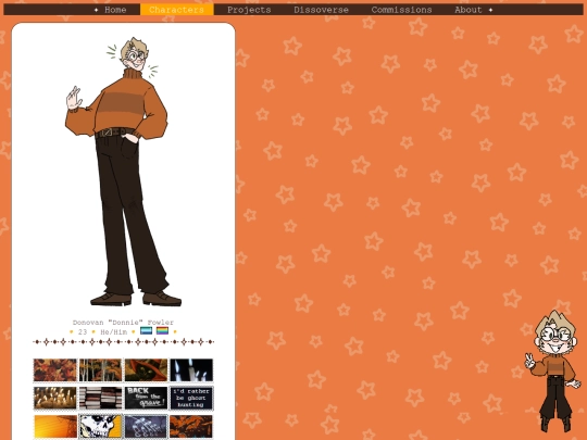 donniepage screenshot