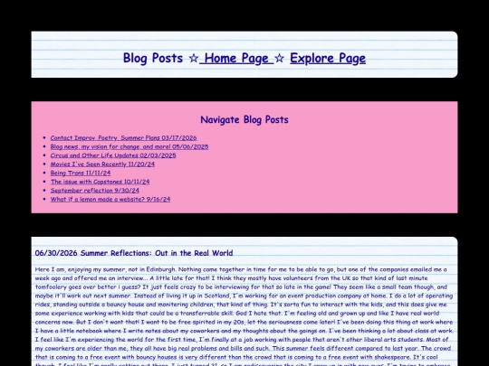 Blog Posts screenshot