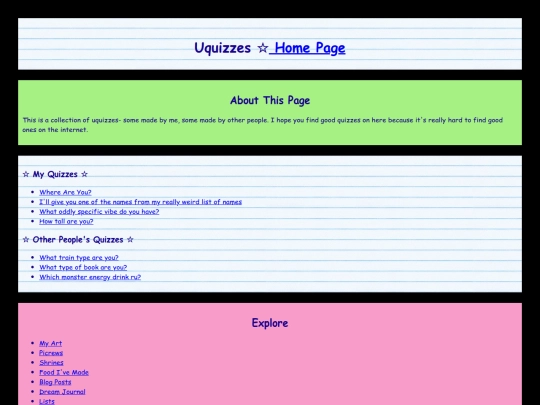 Uquizzes screenshot