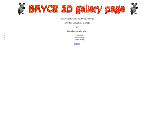 bryce3D/bryce3D screenshot