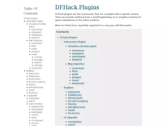 docs/Plugins screenshot