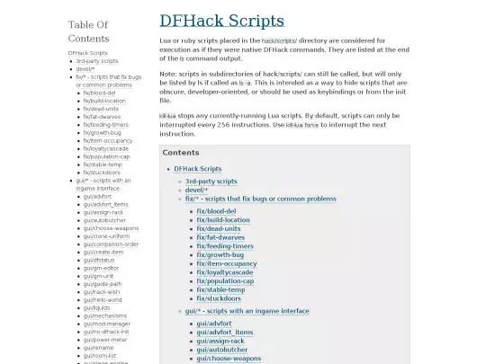 docs/Scripts screenshot